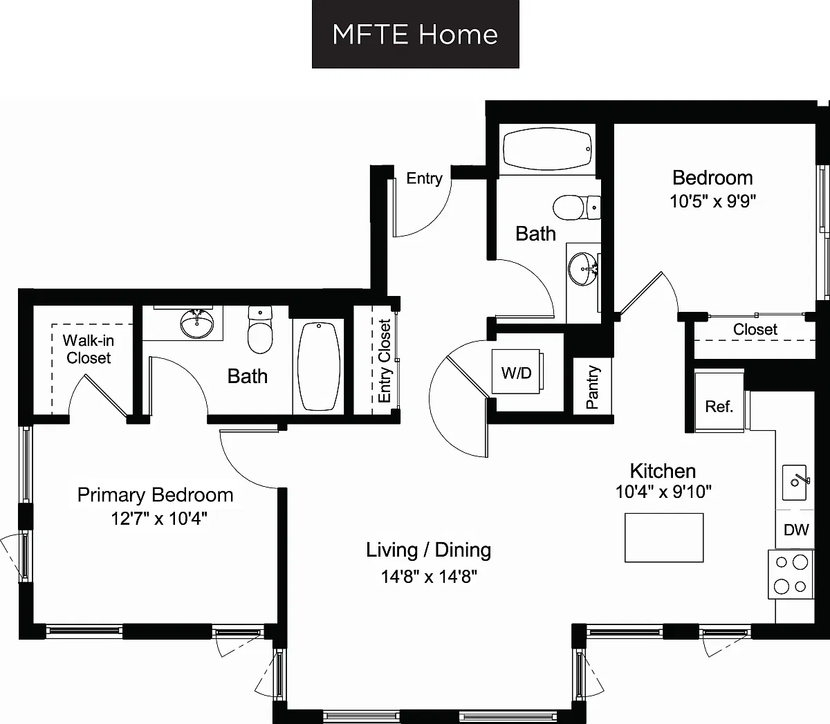 Floor plan B1 MFTE