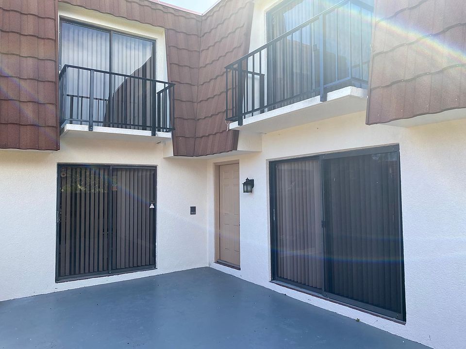 Front door and balconies from bedrooms