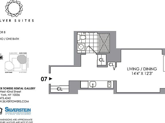 2nd image of 600 W 42nd St #807
