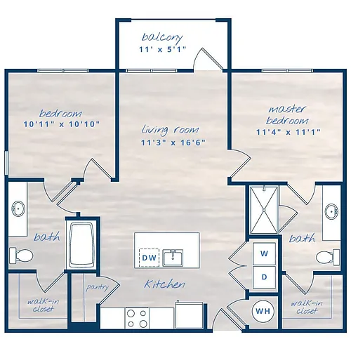 Floor plan 2X2 B1