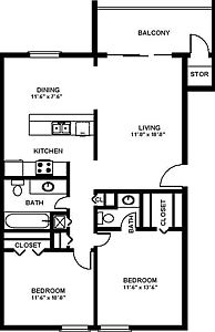 Washington - 960 sq. ft.