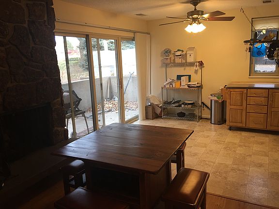 Dining/kitchen open floor plan opens to outdoor space