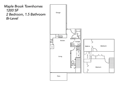 Floor plan Two Bedroom