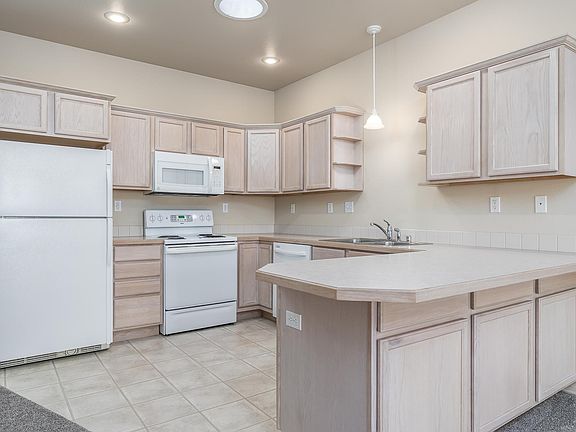 Kitchen with skylight
