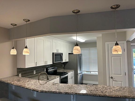 Bar seating in kitchen