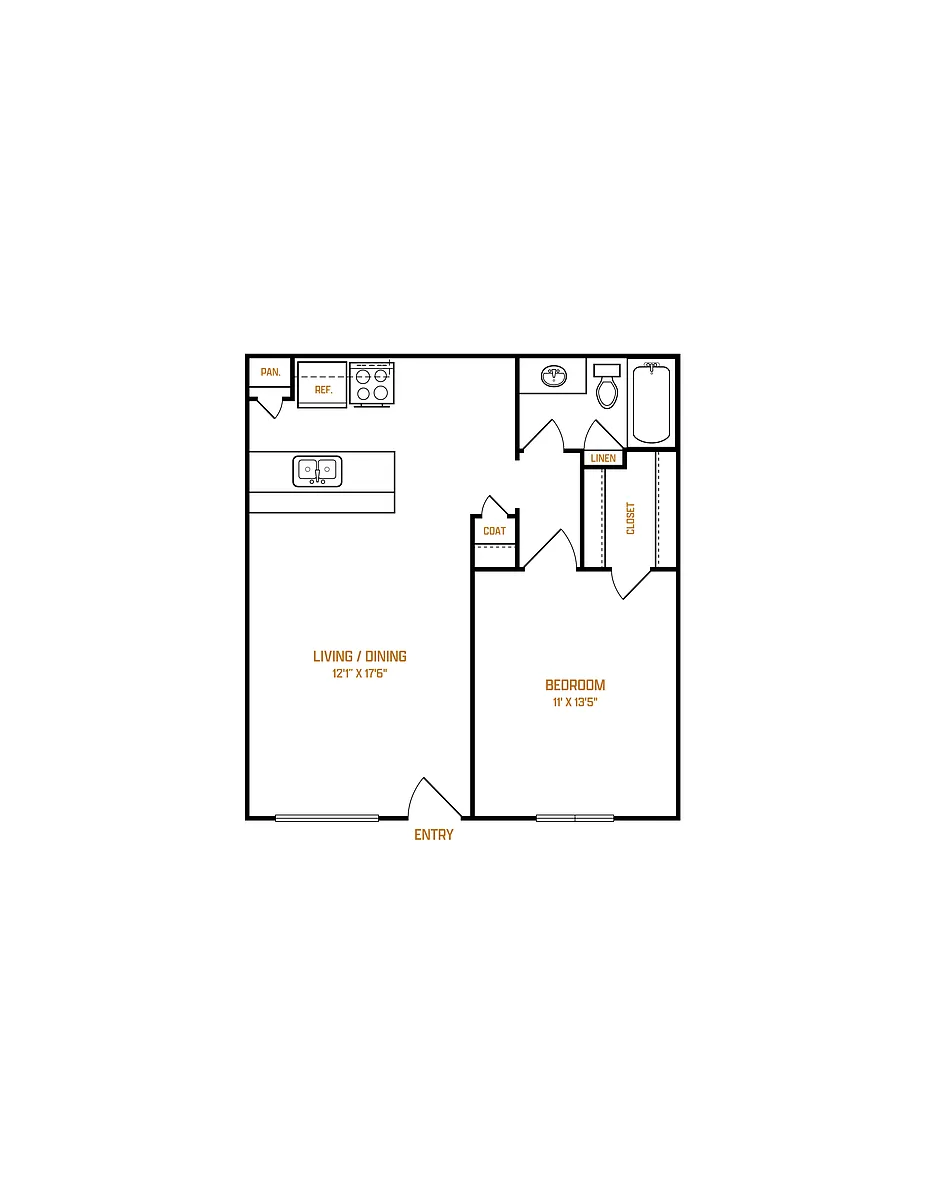 Floor plan A2 Renovated