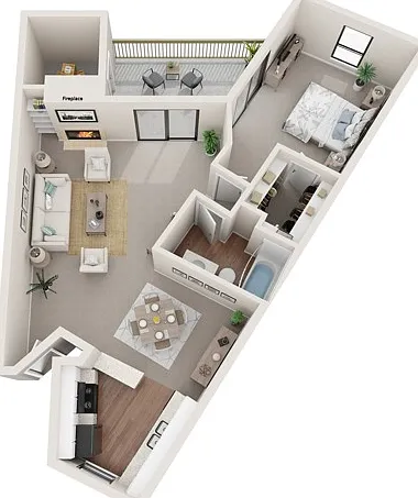 One Bedroom, 834 sqft, Patio/Balcony, Walk-in Closet, Fireplace, Washer/Dryer Connections in Selected Homes One Bedroom, 834 sqft, Patio/Balcony, Walk-in Closet, Fireplace, Washer/Dryer Connections in Selected Homes