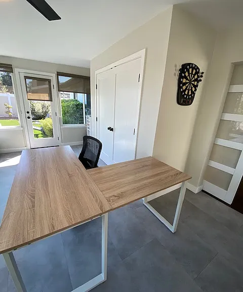 sunroom with closet overlooking backyard 22 feet x 12 feet