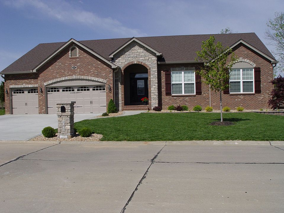 full brick and stone front