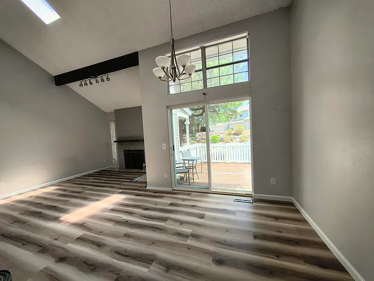 Inside Look from Kitchen into Living Area