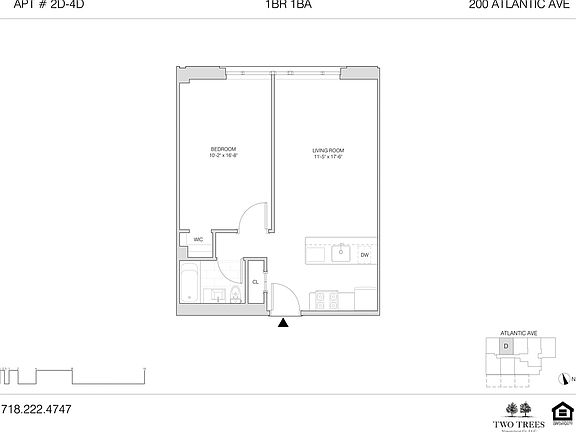 2nd image of 200 Atlantic Ave APT 4D
