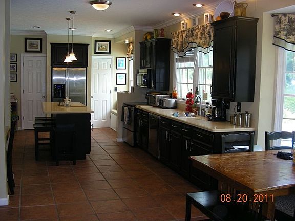 kitchen with stainless appliances and granite countertops