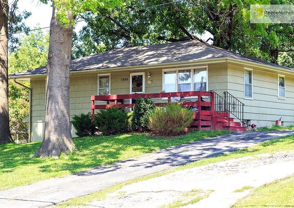 Corner lot with mature trees.
