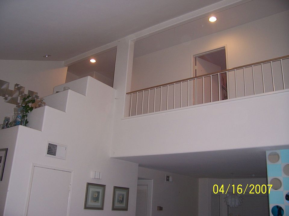 view up stairs from living room