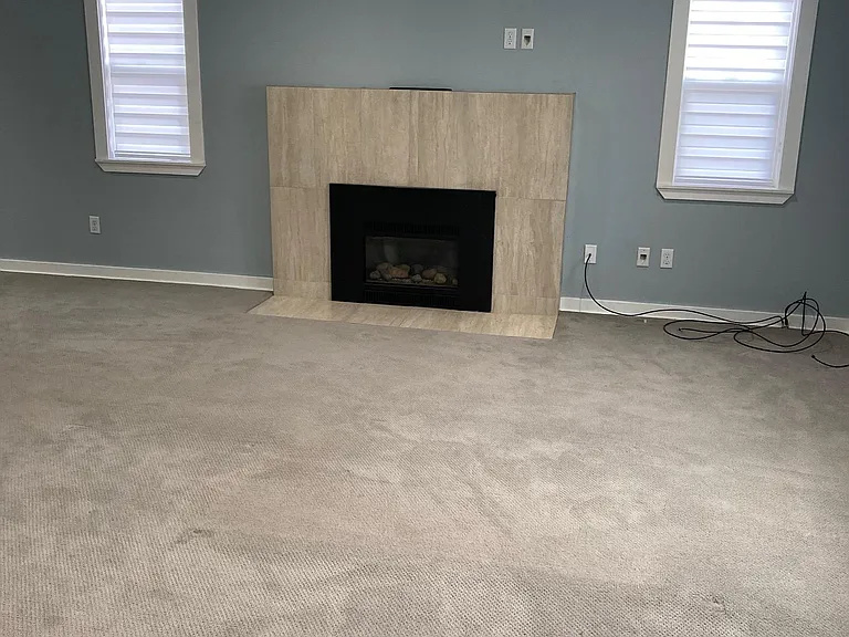 Living room with gas fireplace