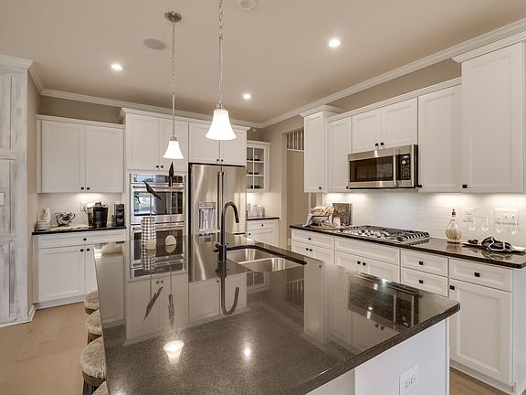 Large island in kitchen