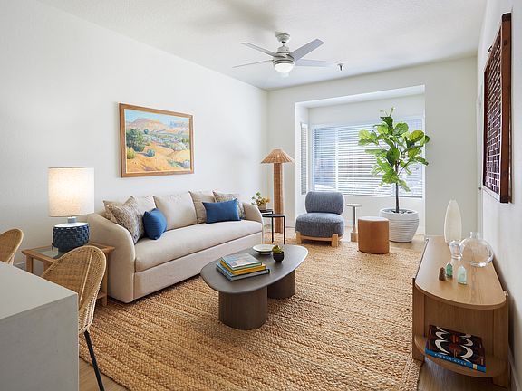 The model unit at Valley Oaks. Large one bedroom pictured.