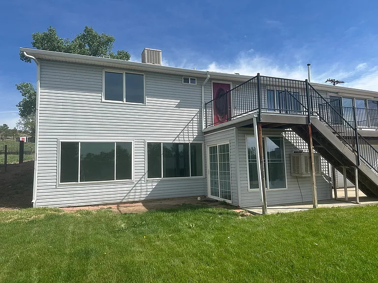 South side of house