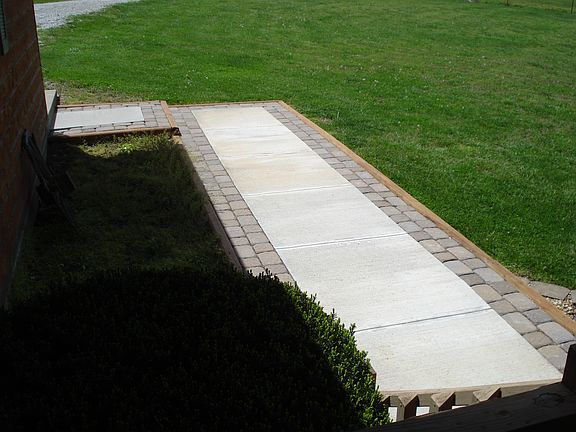 Brand new walkway. 