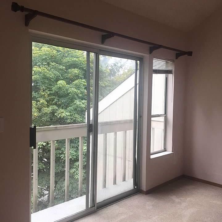 master bedroom with greenbelt view