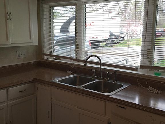 Kitchen with large picture window