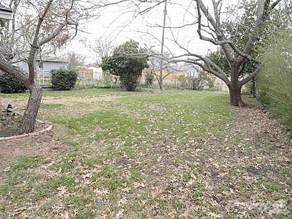 Large backyard