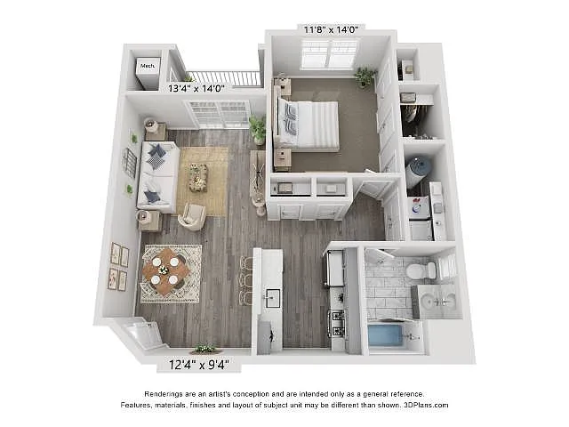 Floor plan 1B2