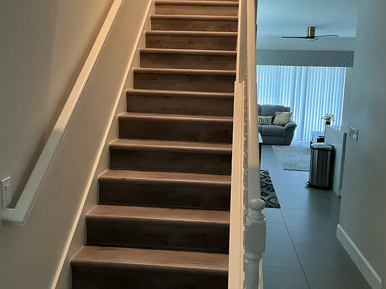 Stairs to second level