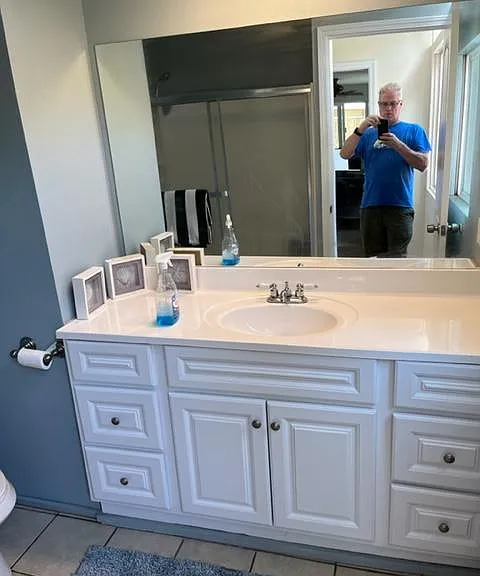 bathrooom with tub and shower