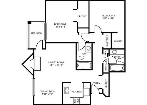 Floor plan Hennepin