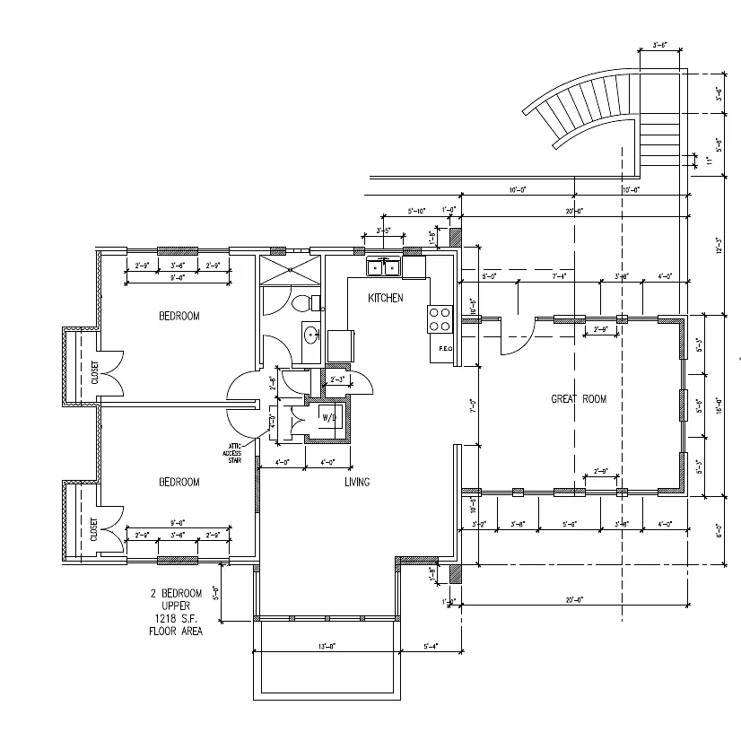 Floor plan 2 Bed 2 Bath