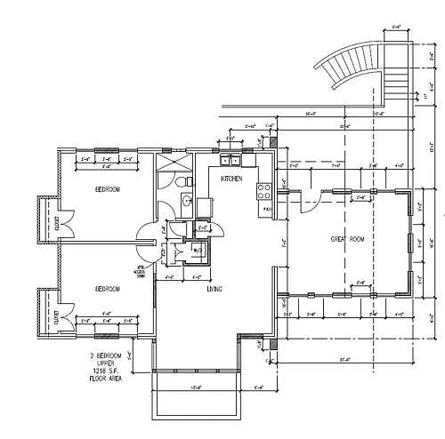 Floor plan 2 Bed 2 Bath