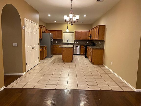 Dining area and very spacious kitchen.