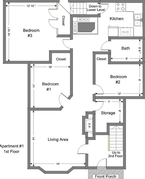 411 N. Ingalls Apt. #1 - F1