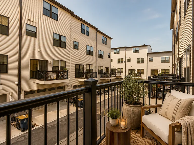 Your favorite room doesn't have four walls.
A private balcony offers the perfect place to enjoy your morning coffee, unwind after work, or simply take in the fresh air. (Photos are virtually staged)