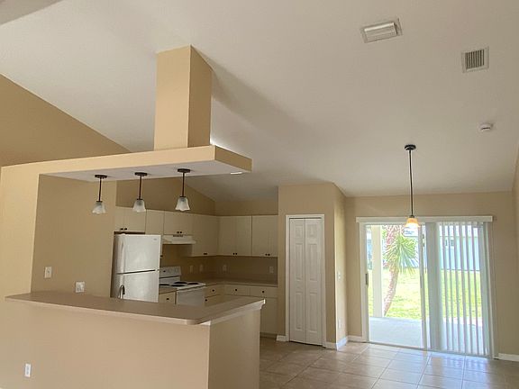 kitchen, slider opens to covered porch