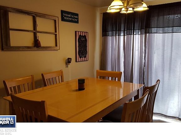 Dining area and patio door.