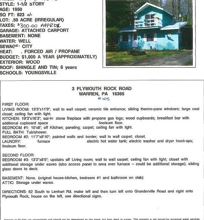 47 Plymouth Rock Rd, Warren, PA 16365 Zillow