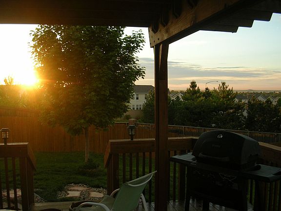 Sunrise on the deck