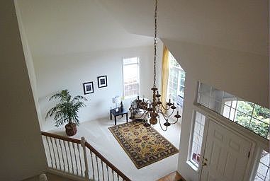 Living room from stair landing