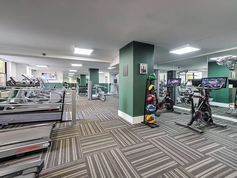 Well-equipped fitness center