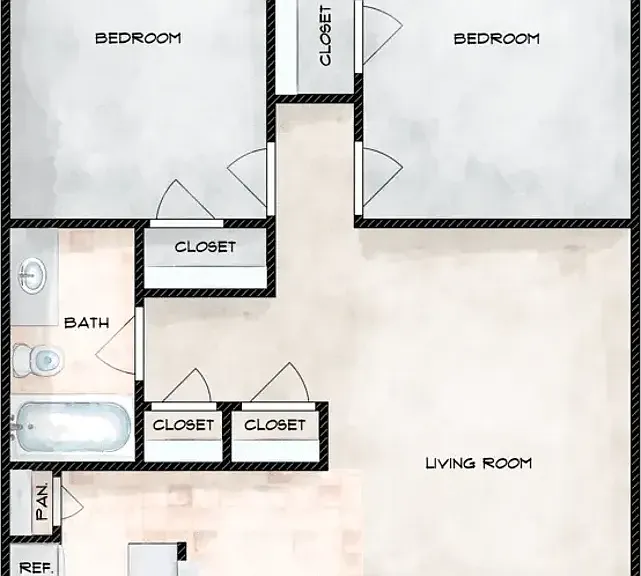 TWO BEDROOM FLOORPLAN TWO BEDROOM FLOORPLAN