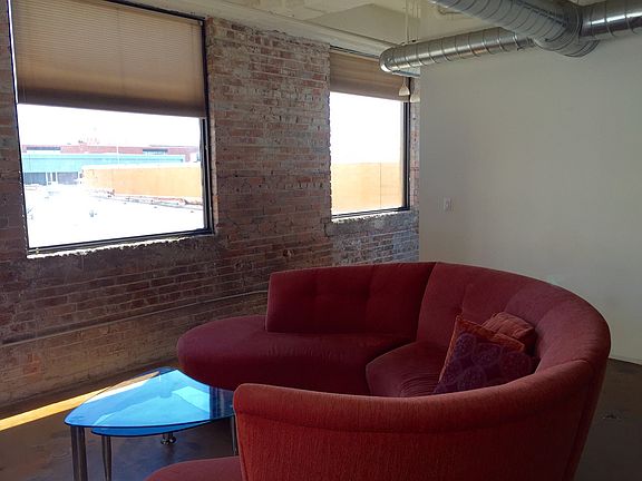 Couch and coffee table in living room