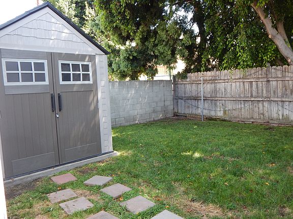 Private Yard with Storage
