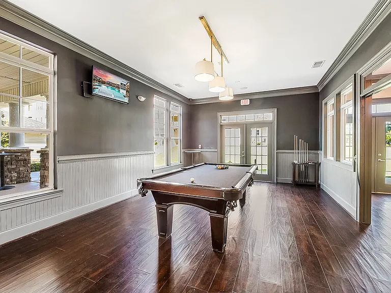Billiards Room at Alcove Garner Apartments