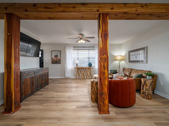 Wood Beams in Living Room