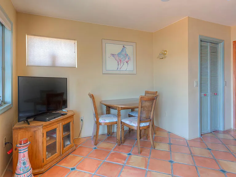 Second eating area with second TV.