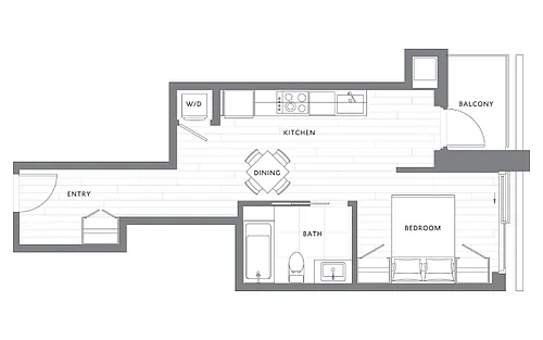 Floor plan Studio S1