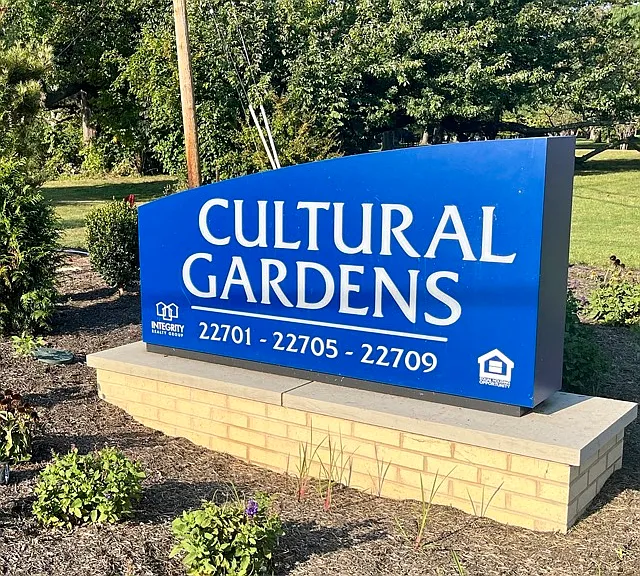 Cultural Gardens Main Sign