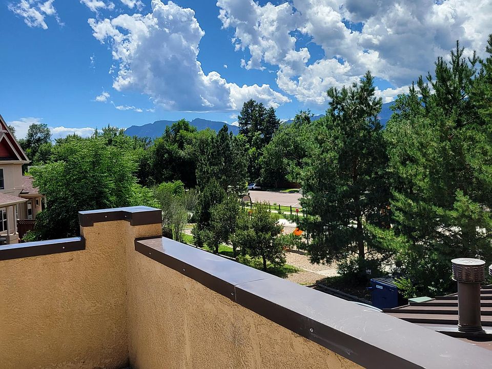 View from balcony looking southwest to park and mountains